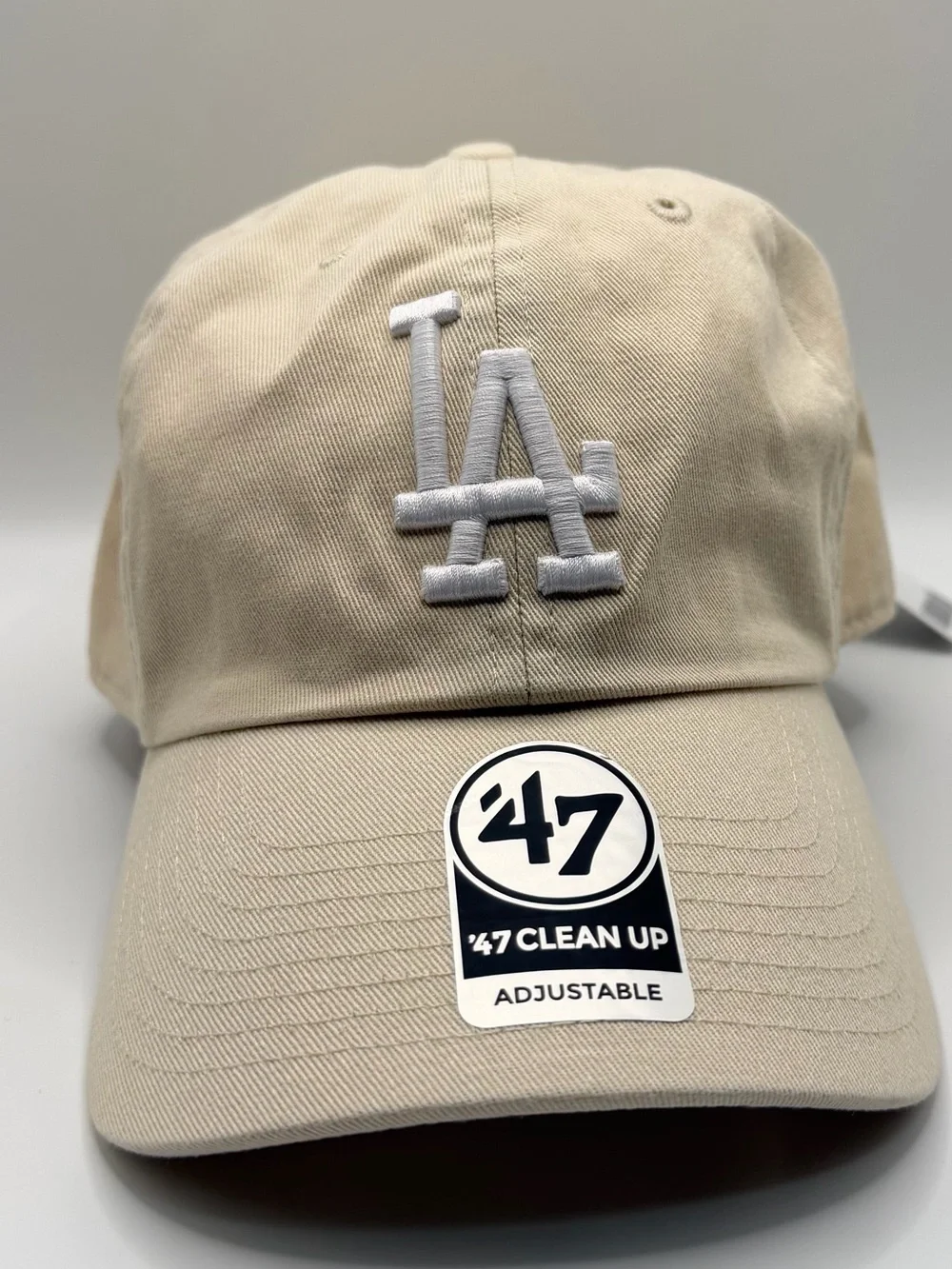 Los Angeles Dodgers MLB '47 Brand Clean Up Hat Team Logo Beige